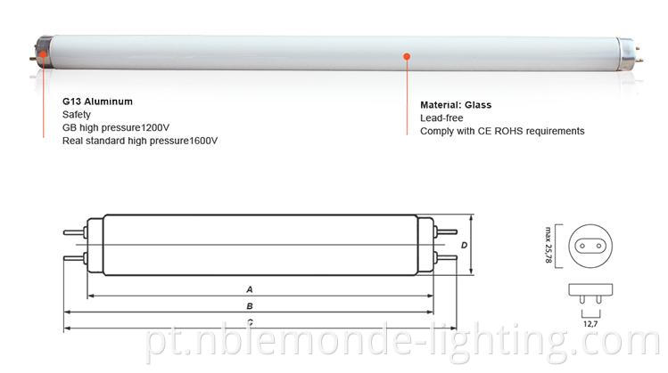 Aquarium LED fluorescent bulb - T8 18 watts